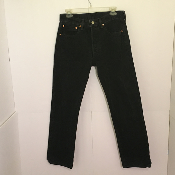 Levi's Denim - Black Levis 501 High Waisted Mom Jeans